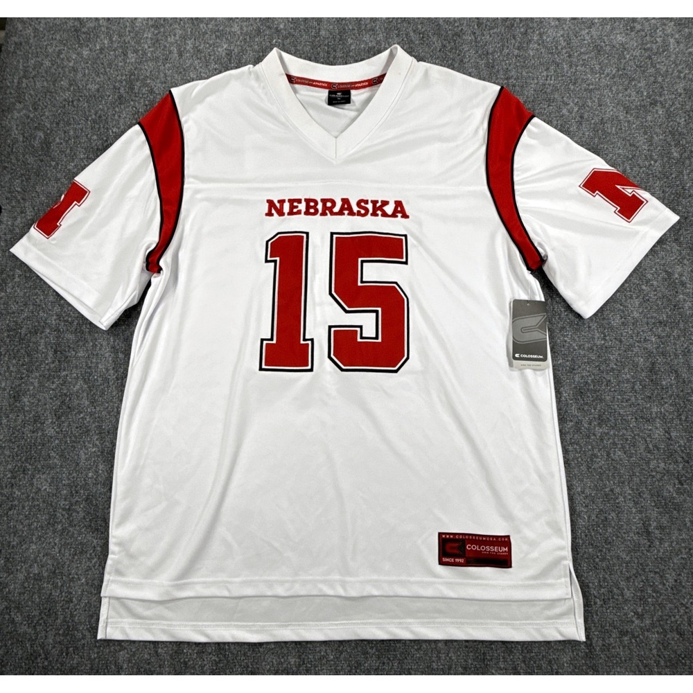 Dylan Raiola Nebraska Cornhuskers #15 NIL Jersey Mens XL Colosseum NWT